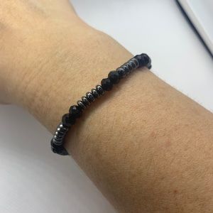 Black beaded bracelet